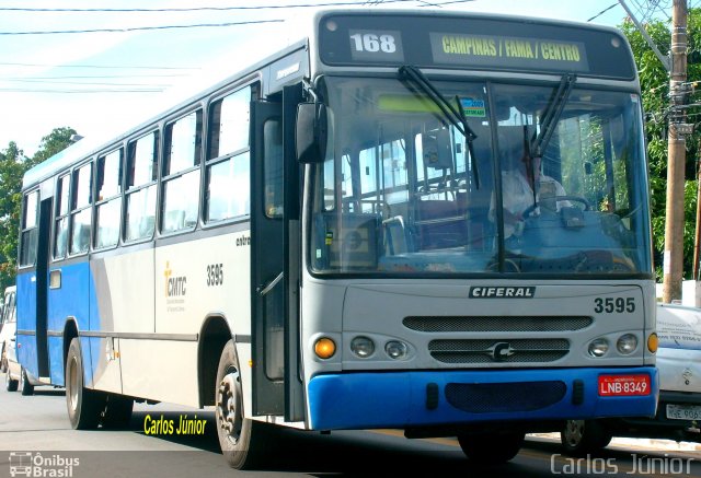 Viação Paraúna 3595 na cidade de Goiânia, Goiás, Brasil, por Carlos Júnior. Número da foto: #2708955.
