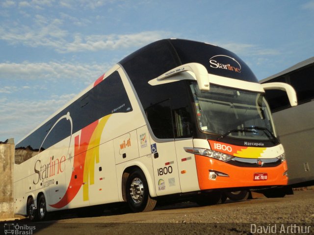 Starline Turismo 1800 na cidade de Londrina, Paraná, Brasil, por David Arthur. Número da foto: #2709889.