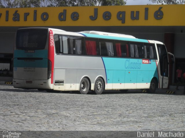 Empresa de Ônibus Nossa Senhora da Penha 35081 na cidade de Jequié, Bahia, Brasil, por Daniel  Machado. ID da foto: 2710061.