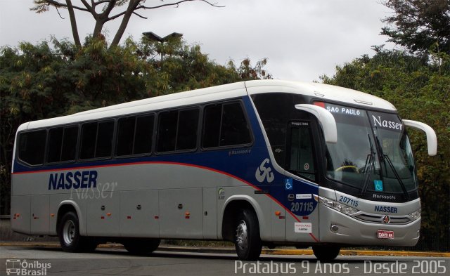 Viação Nasser 207115 na cidade de São Paulo, São Paulo, Brasil, por Cristiano Soares da Silva. ID da foto: 2709156.