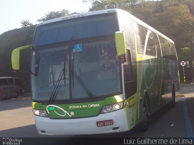 Expresso Princesa dos Campos 5868 na cidade de Aparecida, São Paulo, Brasil, por Luiz Guilherme de Lima. ID da foto: 2710907.