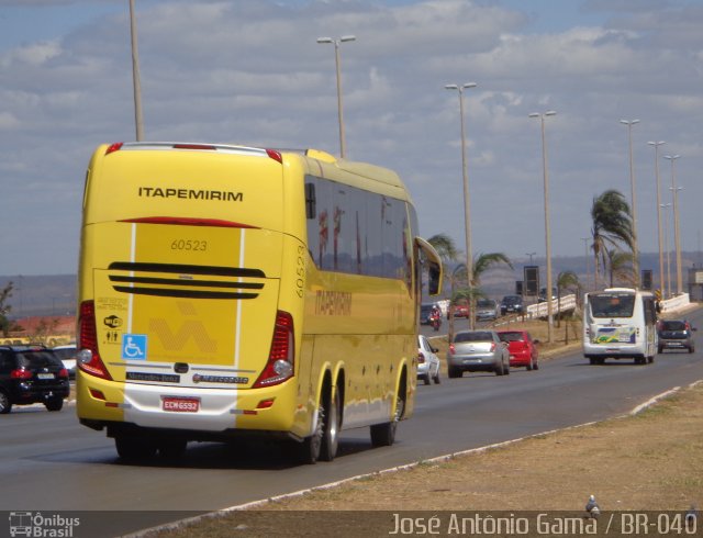 Viação Itapemirim 60523 na cidade de Valparaíso de Goiás, Goiás, Brasil, por José Antônio Gama. ID da foto: 2711403.