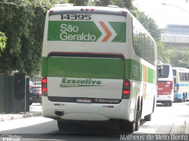 Cia. São Geraldo de Viação 14445 na cidade de São Paulo, São Paulo, Brasil, por Matheus de Melo Bento. ID da foto: 2710657.