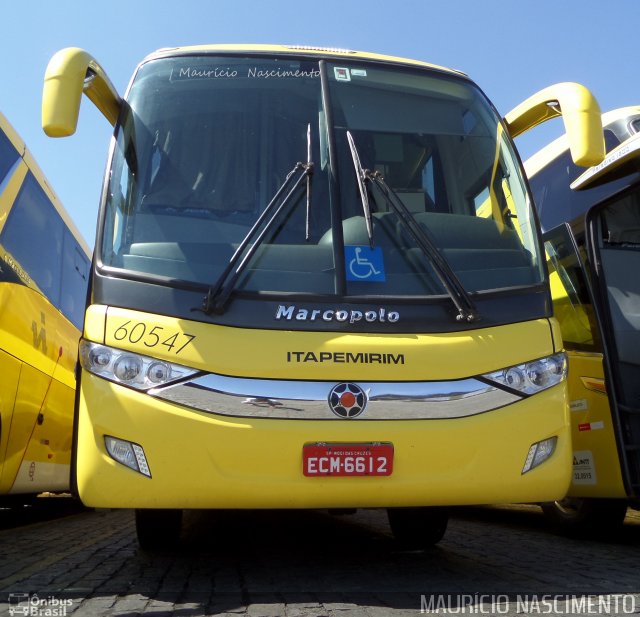 Viação Itapemirim 60547 na cidade de Belo Horizonte, Minas Gerais, Brasil, por Maurício Nascimento. Número da foto: #2711819.