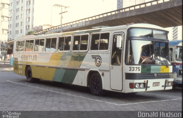 Empresa Gontijo de Transportes 3375 na cidade de Belo Horizonte, Minas Gerais, Brasil, por Donald Hudson. ID da foto: 2711684.