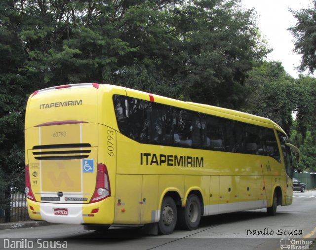 Viação Itapemirim 60793 na cidade de São Paulo, São Paulo, Brasil, por Danilo Souza. ID da foto: 2714385.