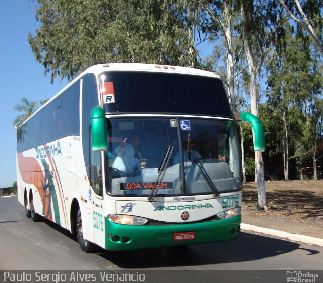 Empresa de Transportes Andorinha 5076 na cidade de Cuiabá, Mato Grosso, Brasil, por Paulo Sergio Alves Venancio. ID da foto: 2714248.