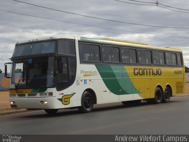 Empresa Gontijo de Transportes 15900 na cidade de Pirapora, Minas Gerais, Brasil, por Andrew Campos. ID da foto: 2713825.