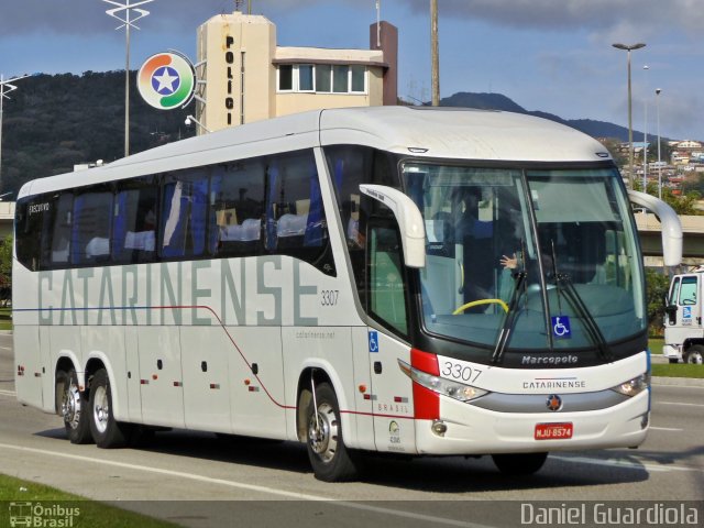 Auto Viação Catarinense 3307 na cidade de Florianópolis, Santa Catarina, Brasil, por Daniel Guardiola. Número da foto: #2713957.