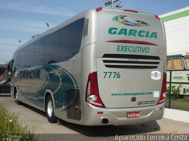 Viação Garcia 7776 na cidade de Londrina, Paraná, Brasil, por Aparecido Ferreira Costa. ID da foto: 2713021.