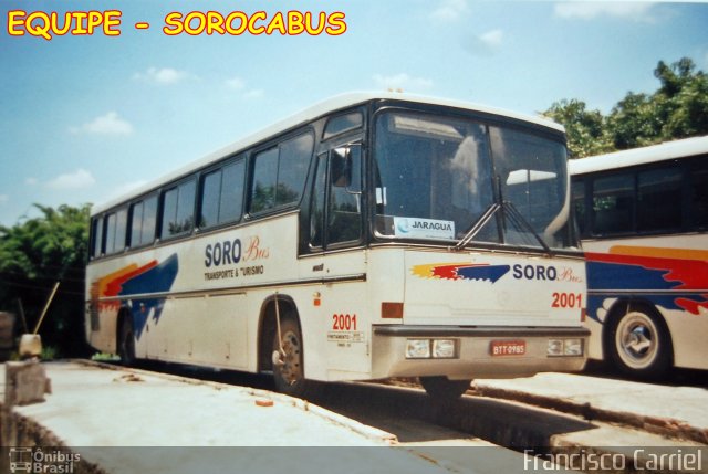 Sorobus Transporte e Turismo 2001 na cidade de Sorocaba, São Paulo, Brasil, por EDUARDO - SOROCABUS. ID da foto: 2716608.