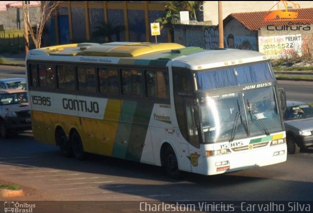 Empresa Gontijo de Transportes 15385 na cidade de Contagem, Minas Gerais, Brasil, por Charlestom Vinicius Carvalho Silva. ID da foto: 2715720.