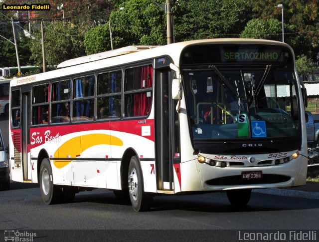 Viação São Bento Ribeirão Preto 5435 na cidade de Ribeirão Preto, São Paulo, Brasil, por Leonardo Fidelli. Número da foto: #2716800.