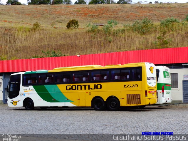 Empresa Gontijo de Transportes 15520 na cidade de João Monlevade, Minas Gerais, Brasil, por Graciliano Santos Passos. ID da foto: 2714733.