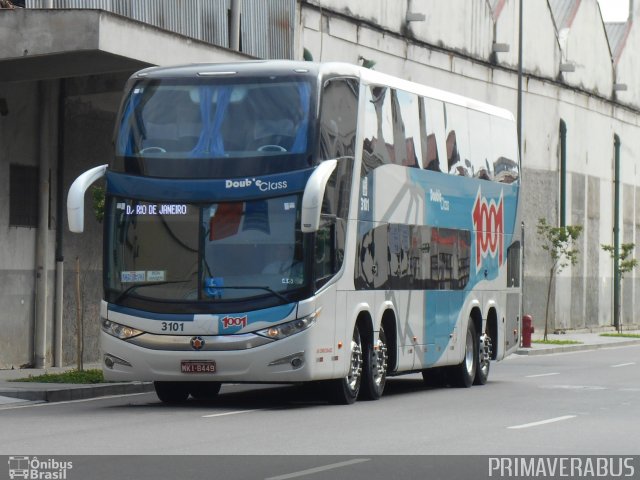Auto Viação 1001 3101 na cidade de Rio de Janeiro, Rio de Janeiro, Brasil, por Alexandre Rodrigo. Número da foto: #2717674.