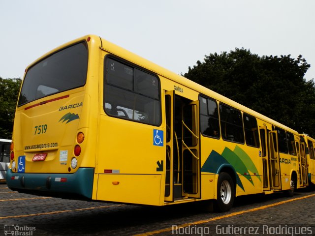 Viação Garcia 7519 na cidade de Maringá, Paraná, Brasil, por Rodrigo  Gutierrez Rodrigues. Número da foto: #2718502.