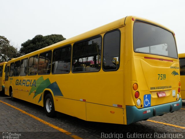 Viação Garcia 7519 na cidade de Maringá, Paraná, Brasil, por Rodrigo  Gutierrez Rodrigues. Número da foto: #2718496.