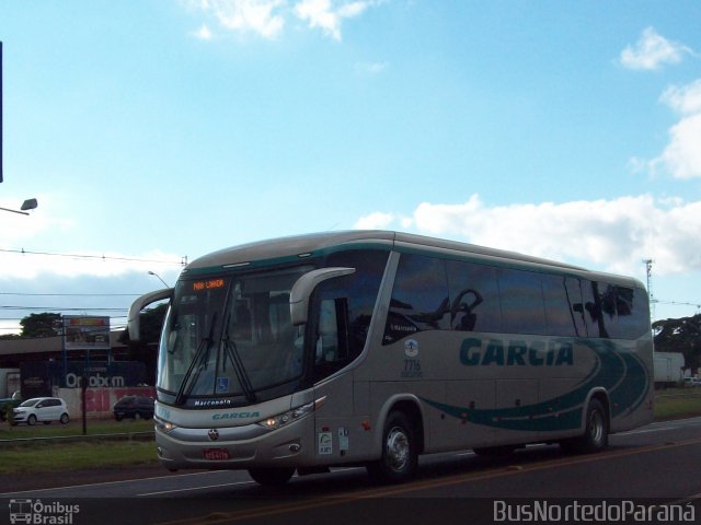 Viação Garcia 7716 na cidade de Arapongas, Paraná, Brasil, por Josino Vieira. ID da foto: 2717217.