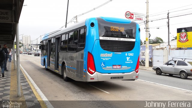 Viação Cidade Dutra 6 1262 na cidade de São Paulo, São Paulo, Brasil, por Johnny Ferreira. Número da foto: #2717886.