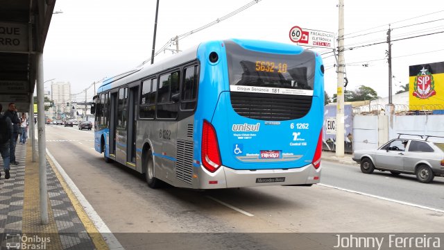 Viação Cidade Dutra 6 1262 na cidade de São Paulo, São Paulo, Brasil, por Johnny Ferreira. ID da foto: 2717886.