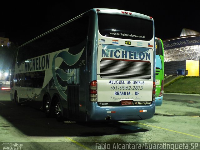 Michelon Turismo 2210 na cidade de Aparecida, São Paulo, Brasil, por Fabio Alcantara. Número da foto: #2717179.