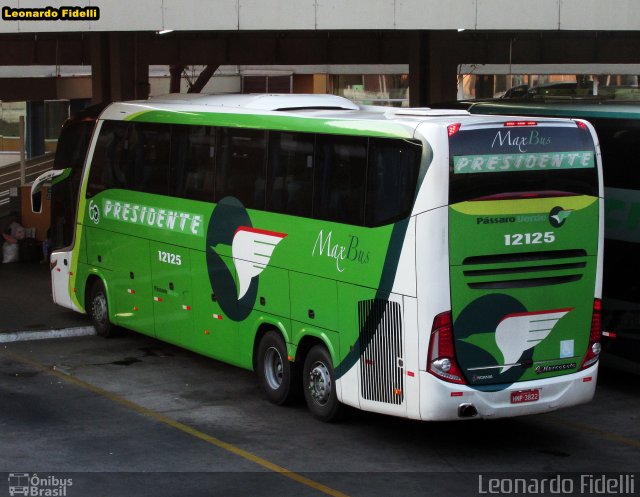 Viação Presidente 12125 na cidade de Ribeirão Preto, São Paulo, Brasil, por Leonardo Fidelli. ID da foto: 2718443.