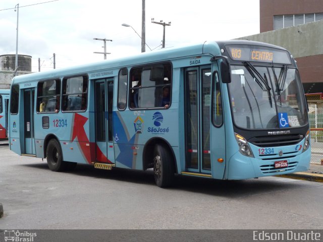 Auto Viação São José 12334 na cidade de Fortaleza, Ceará, Brasil, por Edson  Duarte de Lima. Número da foto: #2683551.