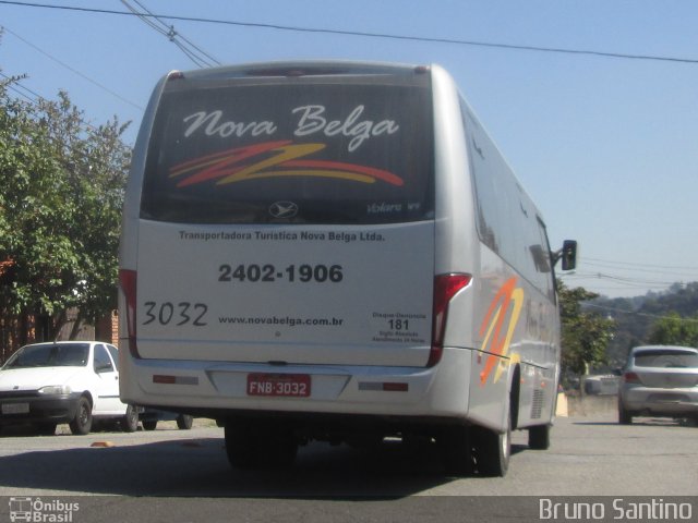 Nova Belga Transportadora Turística 3032 na cidade de Taboão da Serra, São Paulo, Brasil, por Bruno Santino. Número da foto: #2683316.