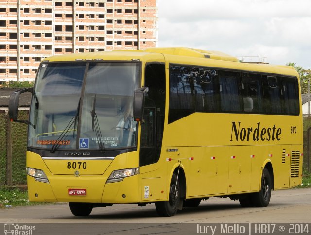 Viação Nordeste 8070 na cidade de Natal, Rio Grande do Norte, Brasil, por Iury  Mello. Número da foto: #2684387.