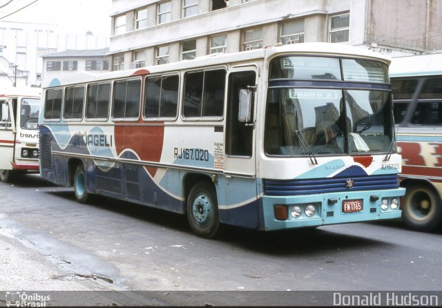 Transportes Mageli RJ167.020 na cidade de Rio de Janeiro, Rio de Janeiro, Brasil, por Donald Hudson. ID da foto: 2682841.