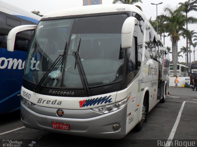 Breda Transportes e Serviços 1560 na cidade de Aparecida, São Paulo, Brasil, por Ruan Roque. ID da foto: 2683918.