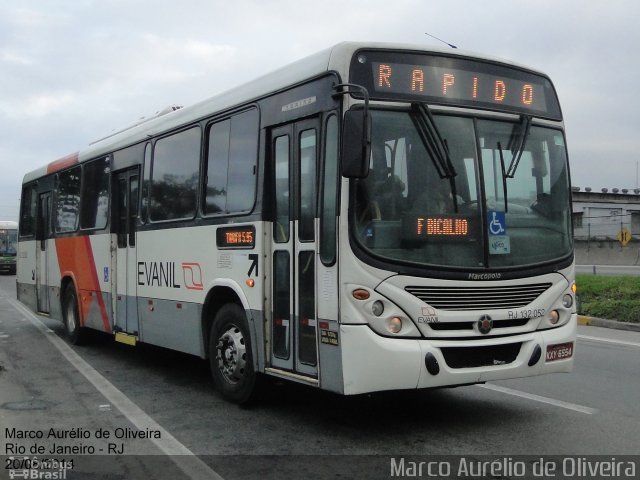 Evanil Transportes e Turismo RJ 132.052 na cidade de Rio de Janeiro, Rio de Janeiro, Brasil, por Marco Aurélio de Oliveira. Número da foto: #2720479.