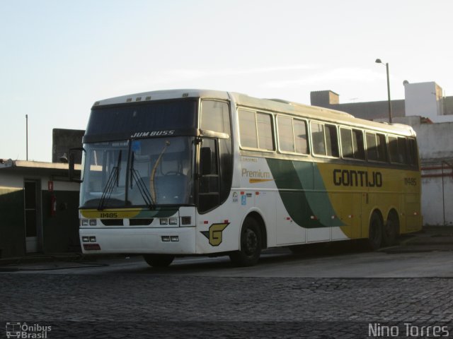 Empresa Gontijo de Transportes 11485 na cidade de Feira de Santana, Bahia, Brasil, por Nino Torres. ID da foto: 2720077.