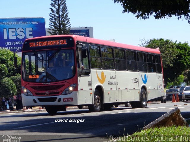 Viação Piracicabana Distrito Federal 112224 na cidade de Sobradinho, Distrito Federal, Brasil, por David Borges. Número da foto: #2719581.