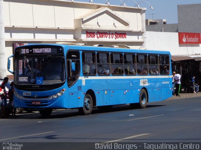 Taguatur - Taguatinga Transporte e Turismo 05602 na cidade de Taguatinga, Distrito Federal, Brasil, por David Borges. Número da foto: #2719034.