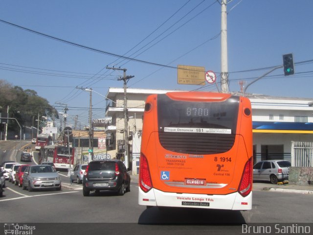 TRANSPPASS - Transporte de Passageiros 8 1914 na cidade de São Paulo, São Paulo, Brasil, por Bruno Santino. ID da foto: 2722106.