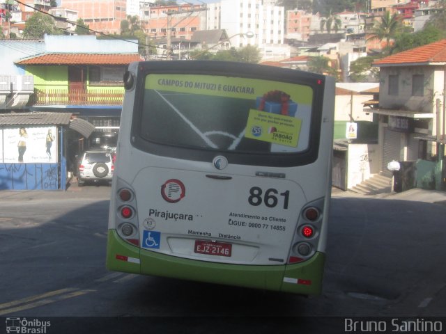 Viação Pirajuçara 861 na cidade de Taboão da Serra, São Paulo, Brasil, por Bruno Santino. ID da foto: 2722062.