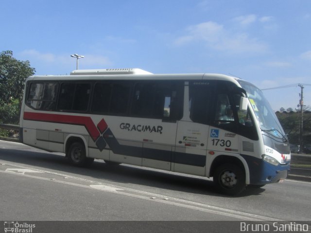 Gracimar Transporte e Turismo 1730 na cidade de Taboão da Serra, São Paulo, Brasil, por Bruno Santino. Número da foto: #2720996.