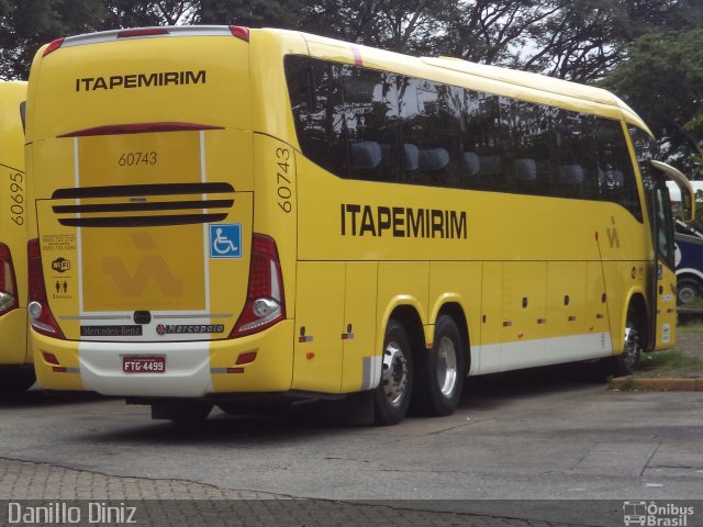 Viação Itapemirim 60743 na cidade de São Paulo, São Paulo, Brasil, por Douglas Jesus. Número da foto: #2722141.