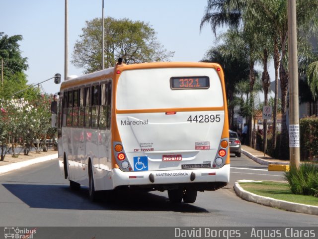 Auto Viação Marechal Brasília 442895 na cidade de Águas Claras, Distrito Federal, Brasil, por David Borges. Número da foto: #2722913.