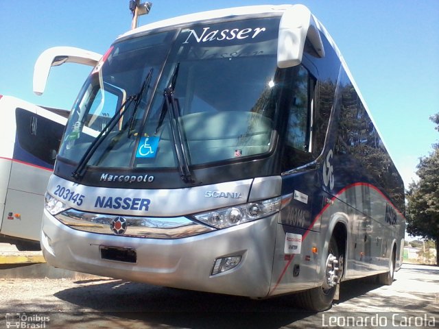 Viação Nasser 203145 na cidade de Guaxupé, Minas Gerais, Brasil, por Leonardo Carola. Número da foto: #2720949.