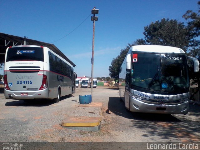 Viação Nasser 224115 na cidade de Guaxupé, Minas Gerais, Brasil, por Leonardo Carola. ID da foto: 2720951.