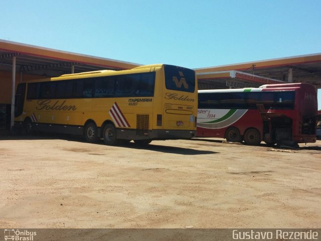 Viação Itapemirim 45267 na cidade de Porangatu, Goiás, Brasil, por Gustavo Rezende. Número da foto: #2720995.