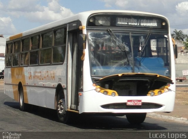 Viação Araguarina 3115 na cidade de Goiânia, Goiás, Brasil, por Lucas Gabriel Resende Lopes. Número da foto: #2721494.