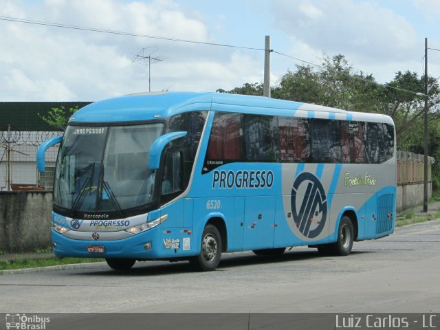 Auto Viação Progresso 6520 na cidade de Recife, Pernambuco, Brasil, por Luiz Carlos de Santana. Número da foto: #2721788.