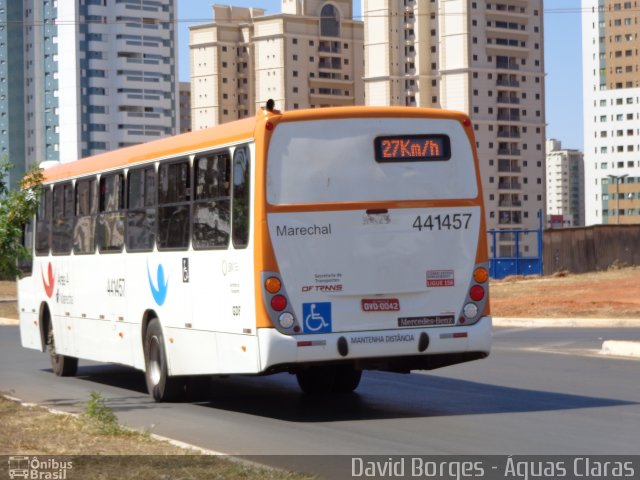 Auto Viação Marechal Brasília 441457 na cidade de Águas Claras, Distrito Federal, Brasil, por David Borges. Número da foto: #2722928.