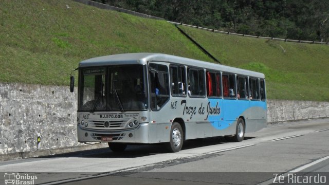 Viação Treze de Junho 168 na cidade de Petrópolis, Rio de Janeiro, Brasil, por Zé Ricardo Reis. Número da foto: #2723349.