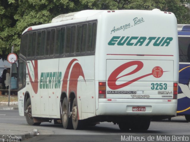 Eucatur - Empresa União Cascavel de Transportes e Turismo 3253 na cidade de São Paulo, São Paulo, Brasil, por Matheus de Melo Bento. Número da foto: #2723187.