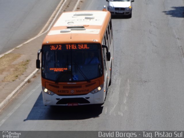 Auto Viação Marechal Brasília 443972 na cidade de Taguatinga, Distrito Federal, Brasil, por David Borges. Número da foto: #2722937.