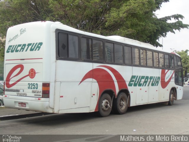 Eucatur - Empresa União Cascavel de Transportes e Turismo 3253 na cidade de São Paulo, São Paulo, Brasil, por Matheus de Melo Bento. ID da foto: 2723186.